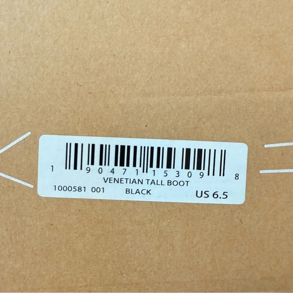 Soludos Venetian Tall Boots Black Suede Knee High Block Heel Size 6.5 - Picture 7 of 7